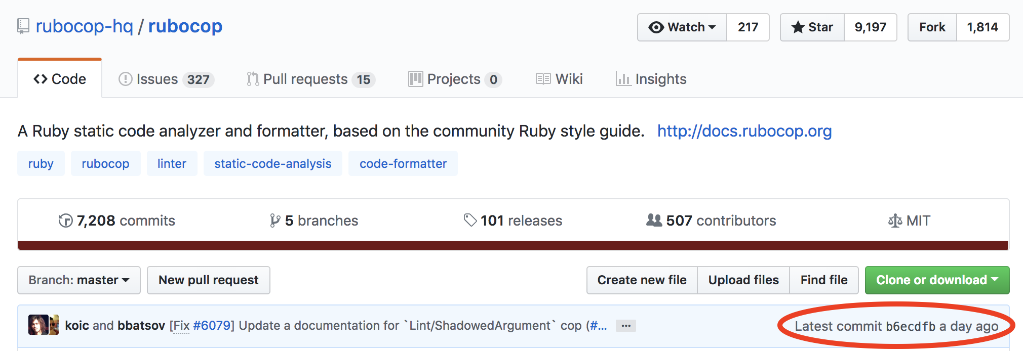 last commit